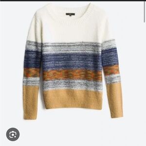 Fate Cream and Blue Crew Neck Sweater